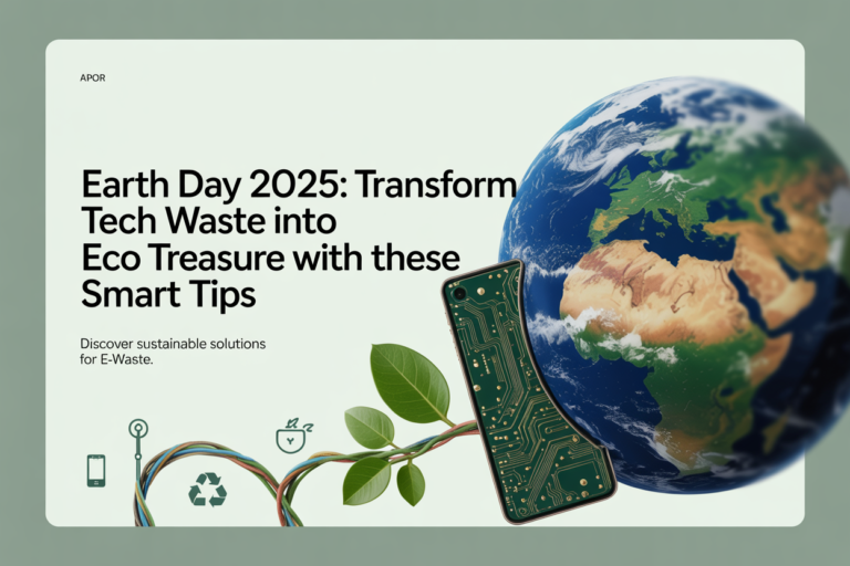 Earth Day 2025 Transform Tech Waste into Eco Treasure with These Smart Tips