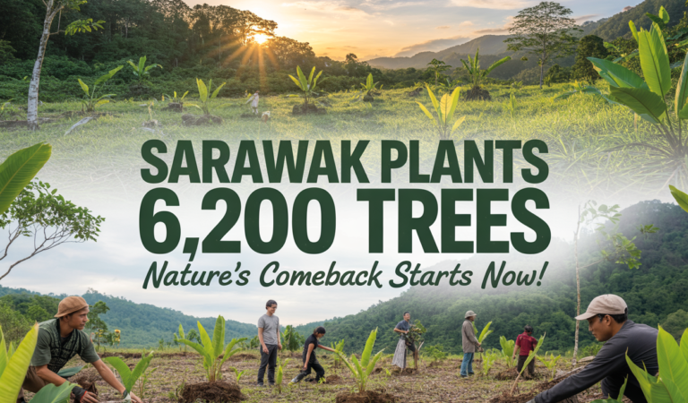 Sarawak Plants 6,200 Trees Nature’s Comeback Starts Now! Sarawak Plants 6,200 Trees Nature’s Comeback Starts Now!