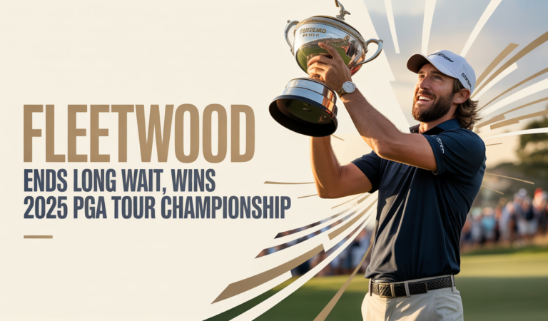 Fleetwood Ends Long Wait, Wins 2025 PGA Tour Championship Fleetwood Ends Long Wait, Wins 2025 PGA Tour Championship