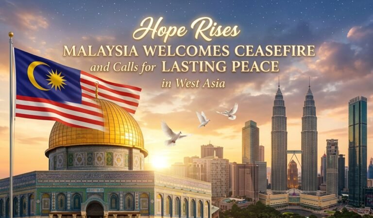 Hope Rises: Malaysia Welcomes Ceasefire and Calls for Lasting Peace in West Asia