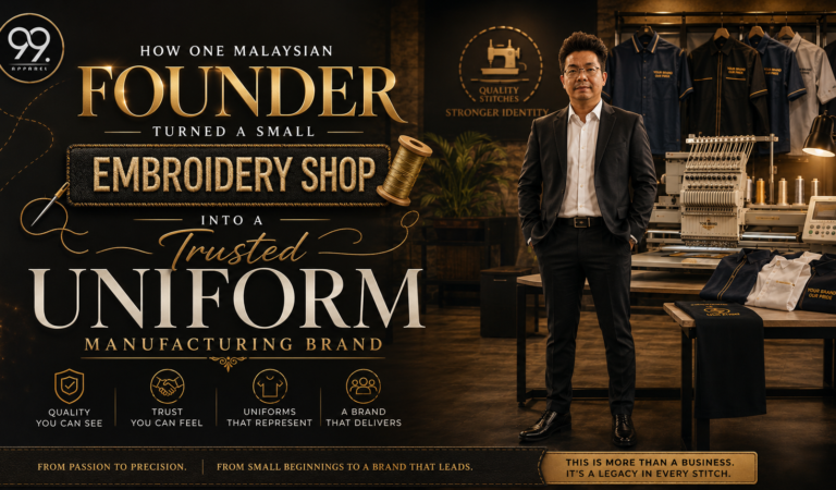 How One Malaysian Founder Turned a Small Embroidery Shop Into a Trusted Uniform Manufacturing Brand